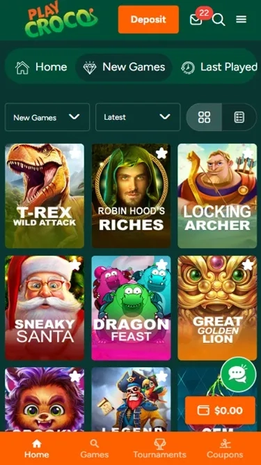 play-croco-casino-homepage